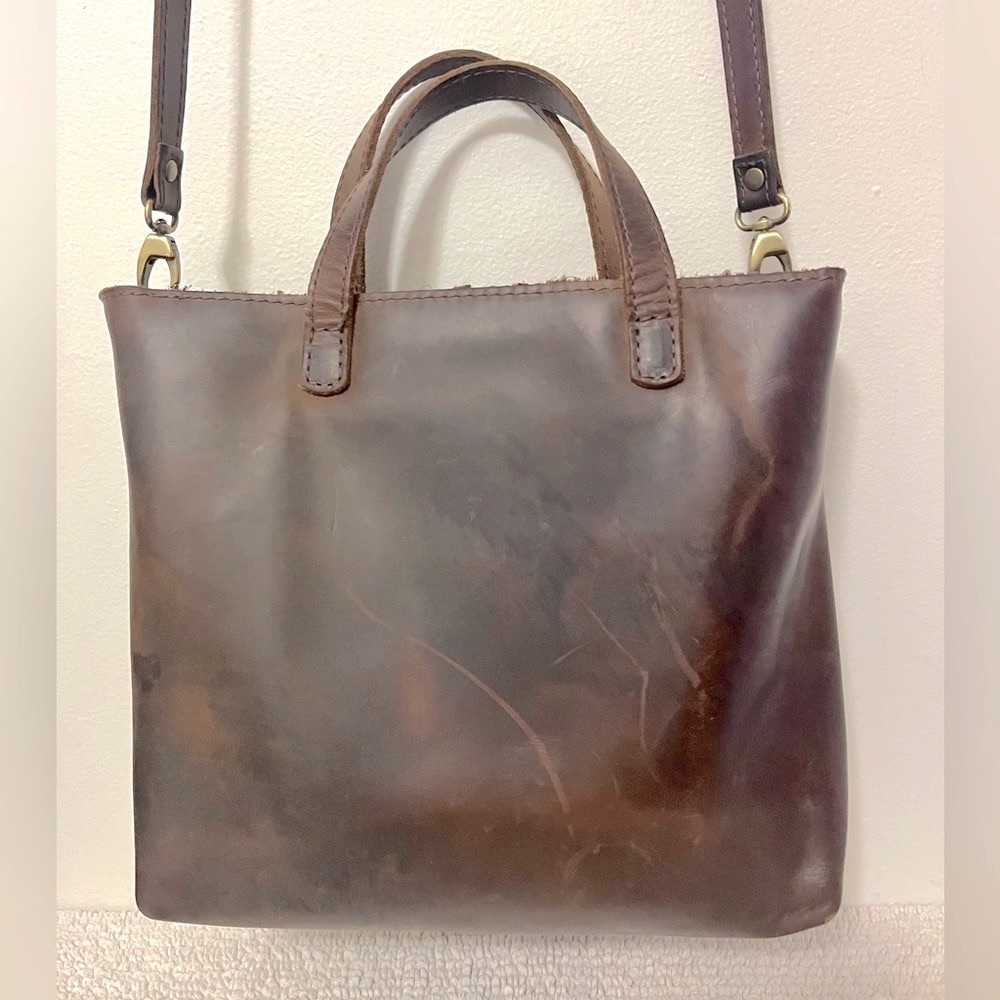 Portland Leather Co Medium Crossbody Tote - Canyon: Retired Color! - Picture 2 of 12
